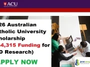 2026 Australian Catholic University Scholarship