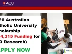 2026 Australian Catholic University Scholarship