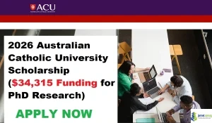 2026 Australian Catholic University Scholarship