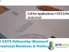 2026 CATS Fellowship (Research Grants for International Relations & Political Risk)