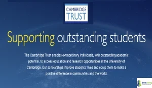2026 Cambridge Africa Changemakers Scholarship (PhD Funding in UK)