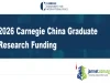 2026 Carnegie China Graduate Research Funding