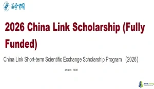 2026 China Link Scholarship (Fully Funded)