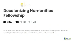 2026 Decolonizing Humanities Fellowship at Universitas Indonesia