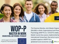 2026 Erasmus Mundus WOP-P Scholarship (University of Valencia)