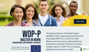 2026 Erasmus Mundus WOP-P Scholarship (University of Valencia)