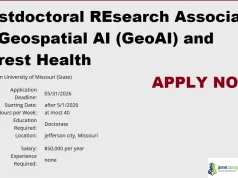 2026 GeoAI Postdoctoral Funding at Lincoln University
