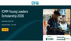 2026 ICMM Young Leaders Scholarship (Funding One Young World Summit)