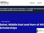 2026 IHE Delft Scholarship (Fully Funded Masters in Netherlands)