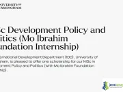 2026 Mo Ibrahim Foundation Scholarship (£19,104 UK Funding) 2026 Mo Ibrahim Foundation Scholarship