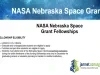 2026 NASA Nebraska Space Grant Fellowships for STEM Students