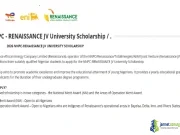 2026 NNPC Renaissance JV University Scholarship for Undergraduates