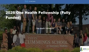 2026 One Health Fellowship (Fully Funded)