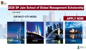 2026 SP Jain School of Global Management Scholarship