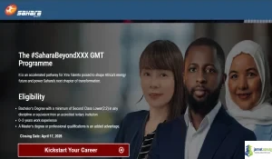 2026 Sahara Group Global Management Trainee Program