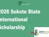 2026 Sokoto State International Scholarship