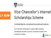 2026 Sydney University Vice-Chancellor Scholarship (Grant for International Students