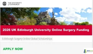 2026 UK Edinburgh University Online Surgery Funding