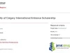 2026 University of Calgary International Entrance Scholarship ($20,000 Funding)