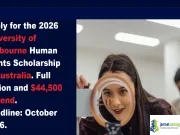 2026 University of Melbourne Human Right Scholarship ($44,500 Grant for Researchers)