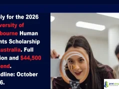 2026 University of Melbourne Human Right Scholarship ($44,500 Grant for Researchers)
