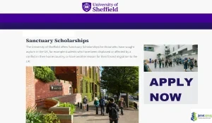2026 University of Sheffield Sanctuary Scholarship (Full Funding)