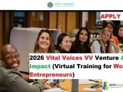 2026 Vital Voices VV Venture AI for Impact (Virtual Training for Women Entrepreneurs)