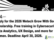 2026 Wetech Grow With Google Scholarship (Tech Certification for Women)