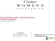 2027 Cartier Women’s Initiative ($100,000 for Science and Tech Founder) 2027 Cartier Women’s Initiative ($100,000 for Science and Tech Founder)