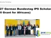 2027 German Bundestag IPS Scholarship (Full Grant for Africans)