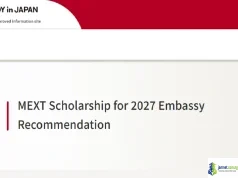 2027 Japan Government MEXT Research Funding for International Postgraduates