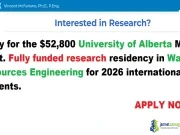 Canada 2026 University of Alberta Research Funding ($52,800 Grant) Canada 2026 University of Alberta Research Funding ($52,800 Grant)