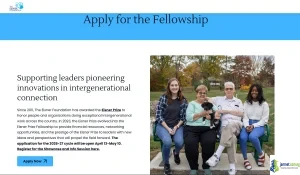 Eisner Prize Fellowship 2026 $50,000 Grant (Eligibility, Benefits & How to Apply)