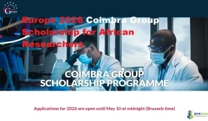 Europe 2026 Coimbra Group Scholarship for African Researchers