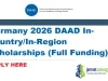 Germany 2026 DAAD In-Country/In-Region Scholarships (Full Funding)