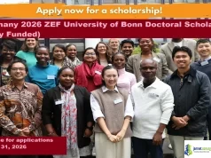 Germany 2026 ZEF University of Bonn Doctoral Scholarship (Fully Funded)