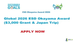 Global 2026 ESD Okayama Award ($3,000 Grant & Japan Trip)