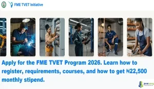 Nigeria FG FME TVET Program Guide (How to Successfully Apply)