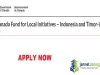 2026 Canada Fund for Local Initiatives Indonesia ($100,000 Funding)
