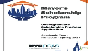 USA 2026 New York City Mayor’s Scholarship Program
