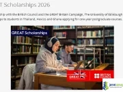 University of Edinburgh GREAT Scholarships 2026 (£10,000 Grant) University of Edinburgh GREAT Scholarships 2026