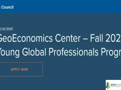 2026 Atlantic Council GeoEconomics Center Internship (Paid Young Global Professionals Program)