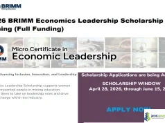 2026 BRIMM Economics Leadership Scholarship in Mining (Full Funding)