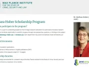2026 Barbara Huber Scholarship Program (€3,200 for Legal Researchers)
