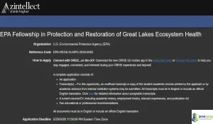 2026 EPA Great Lakes Fellowship