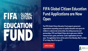 2026 FIFA Global Citizen Education Fund (Youth Inclusion Grants for Organizations)