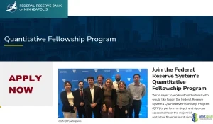 2026 Federal Reserve Quantitative Fellowship (US Financial Institute Careers)