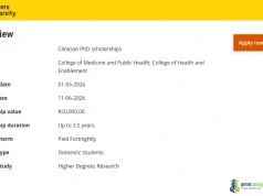 2026 Flinders University Clinician Scholarships (AUD $50K for PhD Students)