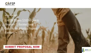 2026 GAFSP Call for Proposals (US$163 Million Food Security Grants)
