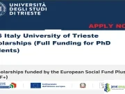 2026 Italy University of Trieste Scholarships (Full Funding for PhD Students)